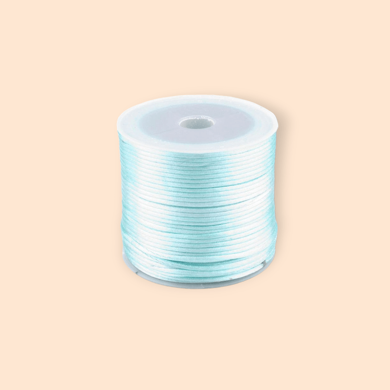 Casa si Gradina - Decoratiuni - DIY - Articole mercerie - Snur satinat pentru tehnica kumihimo, 27 m, diametru 1 mm, Bleu - Infinity.ro