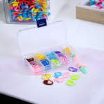 Casa si Gradina - Decoratiuni - DIY - Articole mercerie - Set 86 accesorii pentru tricotat si crosetat in cutie, Multicolor - Infinity.ro