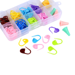 Casa si Gradina - Decoratiuni - DIY - Articole mercerie - Set 86 accesorii pentru tricotat si crosetat in cutie, Multicolor - Infinity.ro