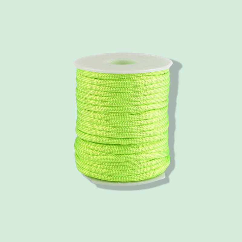 Casa si Gradina - Decoratiuni - DIY - Articole mercerie - Cordelina paracord, diametru 4 mm, 23 m Verde neon - Infinity.ro