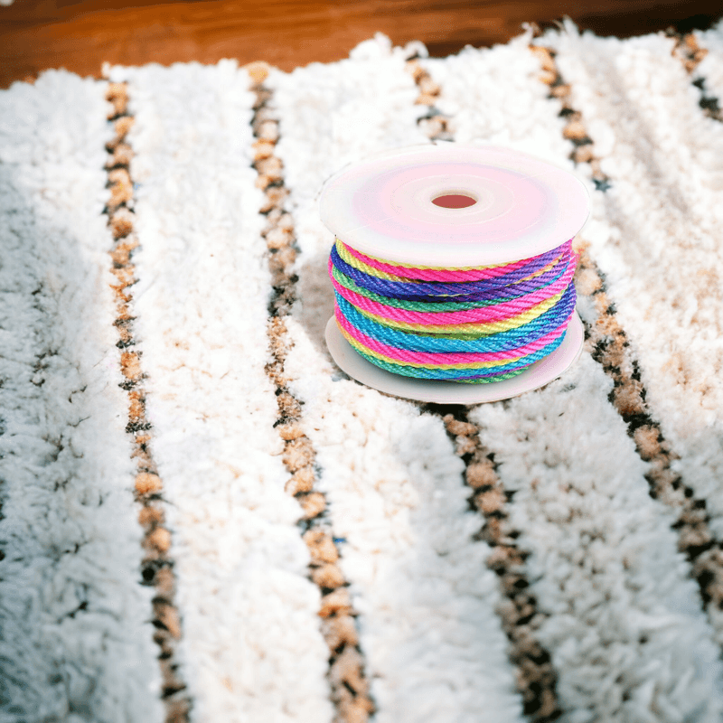 Casa si Gradina - Decoratiuni - DIY - Articole mercerie - Snur rasucit lucios, 25 m, diametru 3 mm, Multicolor - Infinity.ro