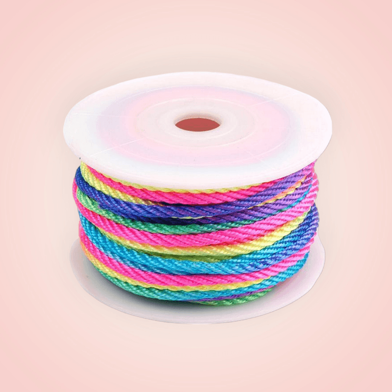 Casa si Gradina - Decoratiuni - DIY - Articole mercerie - Snur rasucit lucios, 25 m, diametru 3 mm, Multicolor - Infinity.ro