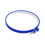 Casa si Gradina - Decoratiuni - DIY - Articole mercerie - Gherghef rotund pentru broderie din plastic, diametru 15.5 cm, Albastru - Infinity.ro