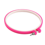 Casa si Gradina - Decoratiuni - DIY - Articole mercerie - Gherghef broderie din plastic, diametru 19 cm, Roz - Infinity.ro