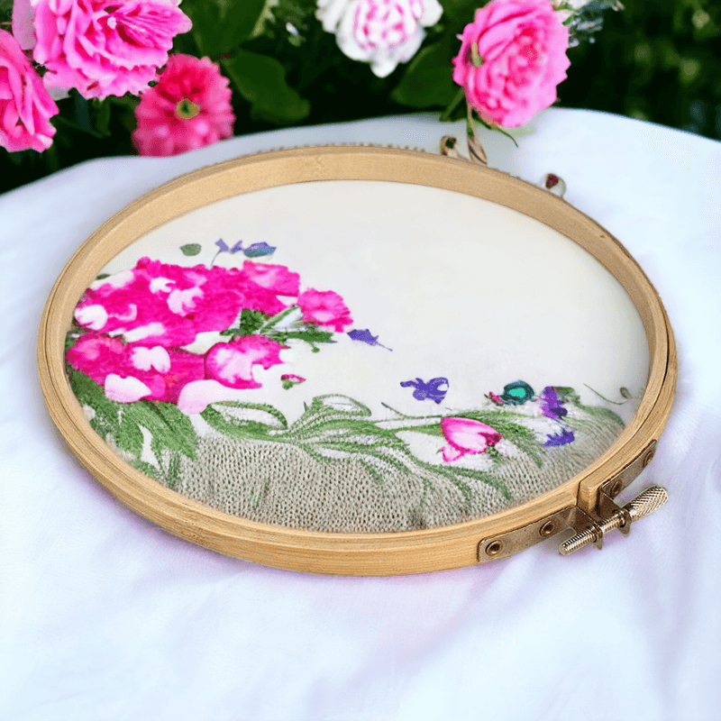 Casa si Gradina - Decoratiuni - DIY - Articole mercerie - Gherghef broderie din bambus, diametru 18 cm - Infinity.ro