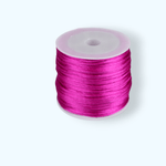 Casa si Gradina - Decoratiuni - DIY - Articole mercerie - Snur satinat pentru tehnica kumihimo, 27 m, diametru 1 mm, Mov neon - Infinity.ro