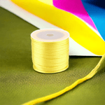 Casa si Gradina - Decoratiuni - DIY - Articole mercerie - Snur satinat pentru tehnica kumihimo, 27 m, diametru 1 mm, Galben - Infinity.ro