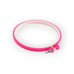 Casa si Gradina - Decoratiuni - DIY - Articole mercerie - Gherghef broderie din plastic, diametru 19 cm, Roz - Infinity.ro