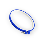 Casa si Gradina - Decoratiuni - DIY - Articole mercerie - Gherghef rotund pentru broderie din plastic, diametru 15.5 cm, Albastru - Infinity.ro