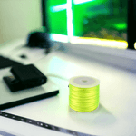 Casa si Gradina - Decoratiuni - DIY - Articole mercerie - Snur satinat pentru tehnica kumihimo, 27 m, diametru 1 mm, Galben neon - Infinity.ro