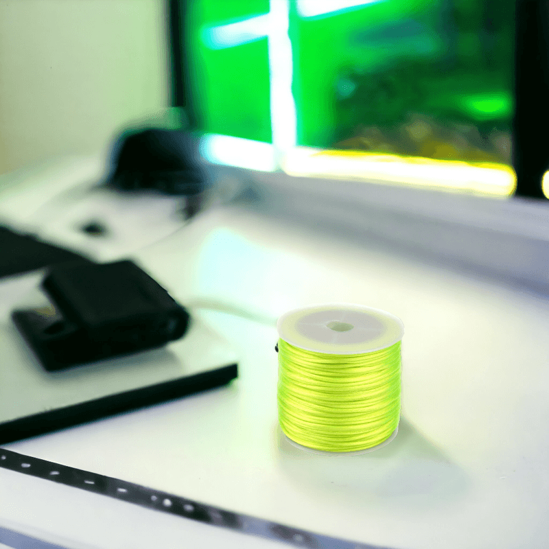 Casa si Gradina - Decoratiuni - DIY - Articole mercerie - Snur satinat pentru tehnica kumihimo, 27 m, diametru 1 mm, Galben neon - Infinity.ro