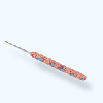 Casa si Gradina - Decoratiuni - DIY - Articole mercerie - Croset cu maner din silicon si varf auriu, marime 1.25 mm, Portocaliu - Infinity.ro