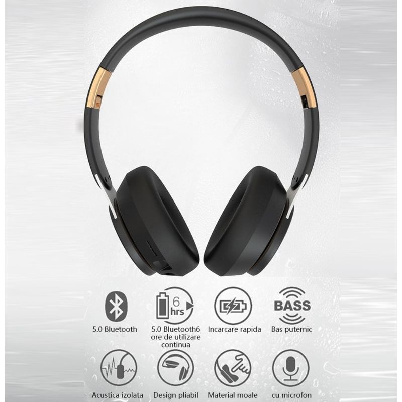TV, Audio-Video si Foto - Portabile audio - Casti audio - Casti True Wireless Stereo Pliabile, Microfon incorporat, Bluetooth 5.0, Bass Stereo, Noise Cancelling, Universale - Infinity.ro