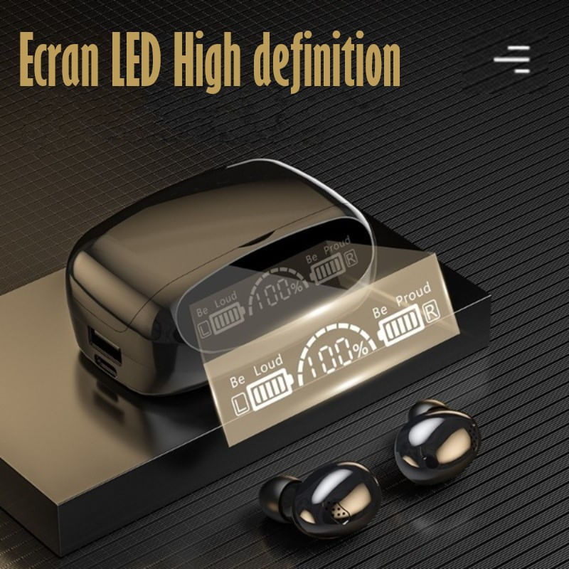 TV, Audio-Video si Foto - Portabile audio - Casti audio - Casti Audio Wireless fara fir, Bluetooth 5.1, tip Earbuds cu Control Touch,Microfon,Noise Cancelling,tip Earpods Telefon - Infinity.ro