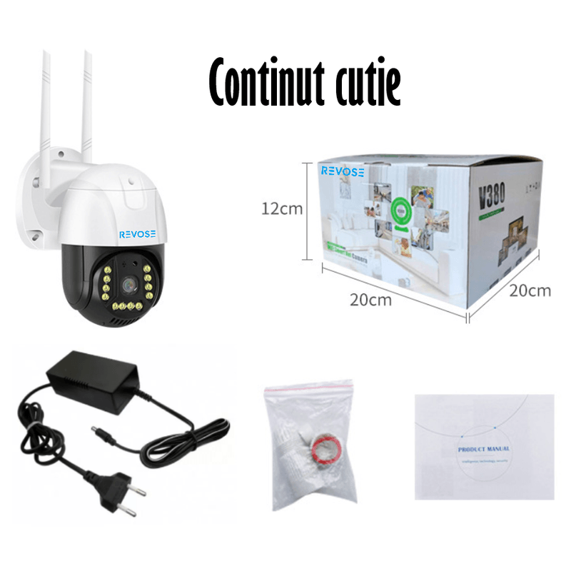 Casa si Gradina - Electrice - Smart Home - Camere de supraveghere - Camera de Supraveghere REVOSE™ 5MP, Aplicatie Dedicata, Intelligent Tracking, PTZ, WIFI, Lan, AP hotspot,Micro SD,Rotire - Infinity.ro