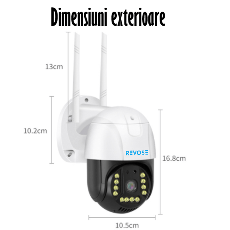 Casa si Gradina - Electrice - Smart Home - Camere de supraveghere - Camera de Supraveghere REVOSE™ 5MP, Aplicatie Dedicata, Intelligent Tracking, PTZ, WIFI, Lan, AP hotspot,Micro SD,Rotire - Infinity.ro