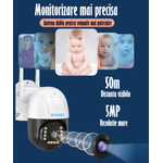 Casa si Gradina - Electrice - Smart Home - Camere de supraveghere - Camera de Supraveghere REVOSE™ 5MP, Aplicatie Dedicata, Intelligent Tracking, PTZ, WIFI, Lan, AP hotspot,Micro SD,Rotire - Infinity.ro