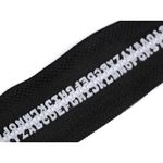 Casa si Gradina - Decoratiuni - DIY - Articole mercerie - Fermoar injectabil detasabil cu litere Kyrra, lungime 80 cm, Negru - Infinity.ro