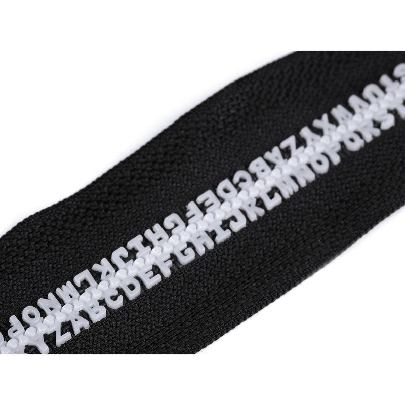 Casa si Gradina - Decoratiuni - DIY - Articole mercerie - Fermoar injectabil detasabil cu litere Kyrra, lungime 80 cm, Negru - Infinity.ro