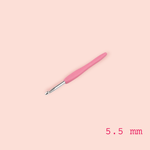 Casa si Gradina - Decoratiuni - DIY - Articole mercerie - Croset cu maner din silicon dimensiune 5.5 mm Roz - Infinity.ro