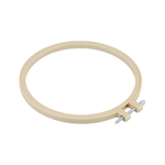 Casa si Gradina - Decoratiuni - DIY - Articole mercerie - Gherghef rotund din plastic pentru broderie, diametru 16 cm, Bej - Infinity.ro