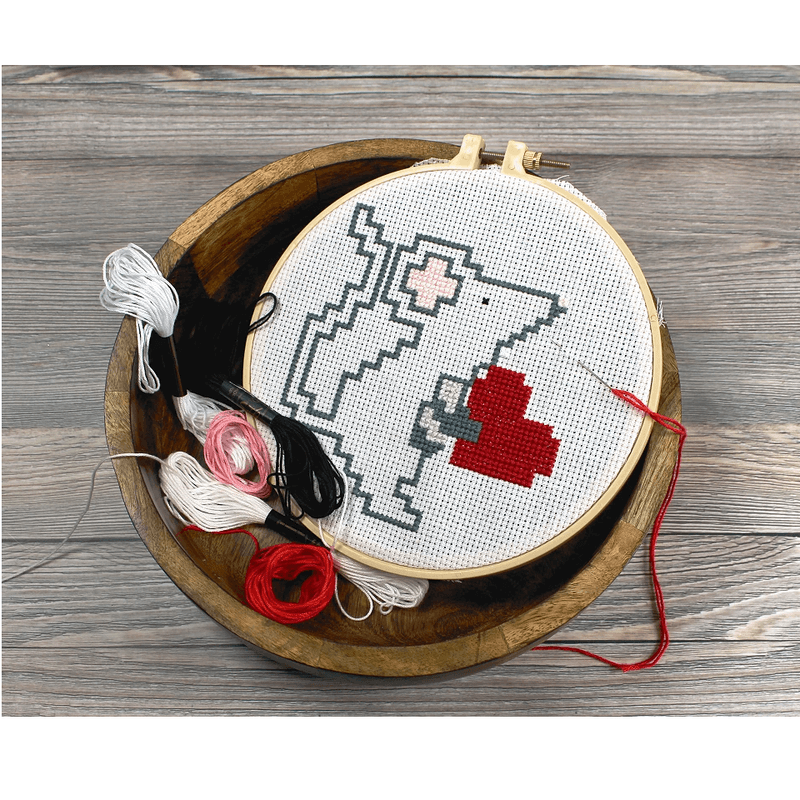 Casa si Gradina - Decoratiuni - DIY - Articole mercerie - Gherghef rotund din plastic pentru broderie, diametru 16 cm, Bej - Infinity.ro