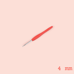 Casa si Gradina - Decoratiuni - DIY - Articole mercerie - Croset cu maner din silicon dimensiune 4 mm Rosu - Infinity.ro