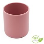 Jucarii, Copii si Bebe - Hrana si alaptare - Biberoane, suzete si accesorii hranire - Articole hranire bebelusi - Set Complet Diversificare din Silicon, Farfurie cu Tacamuri, Bavetica, Cana-Pahar,Bol cu Lingura si Furculita, Dark Pink - Infinity.ro