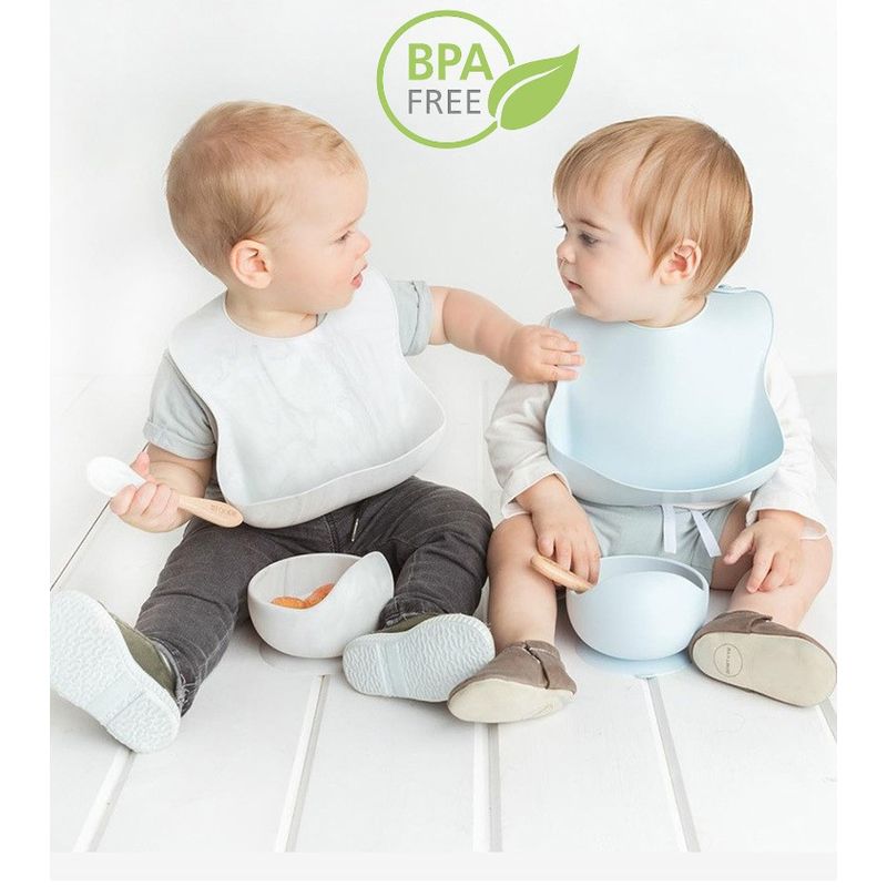 Jucarii, Copii si Bebe - Hrana si alaptare - Biberoane, suzete si accesorii hranire - Articole hranire bebelusi - Set Complet Diversificare din Silicon, Farfurie cu Tacamuri, Bavetica, Cana-Pahar,Bol cu Lingura si Furculita, Dark Pink - Infinity.ro