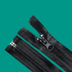 Fermoar spiralat detasabil rezistent la apa Crisalida, 90 cm, Negru