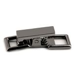 Casa si Gradina - Decoratiuni - DIY - Articole mercerie - Inchizatoare metalica decorativa pentru confectii 9 x 26 mm nichel negru - Infinity.ro