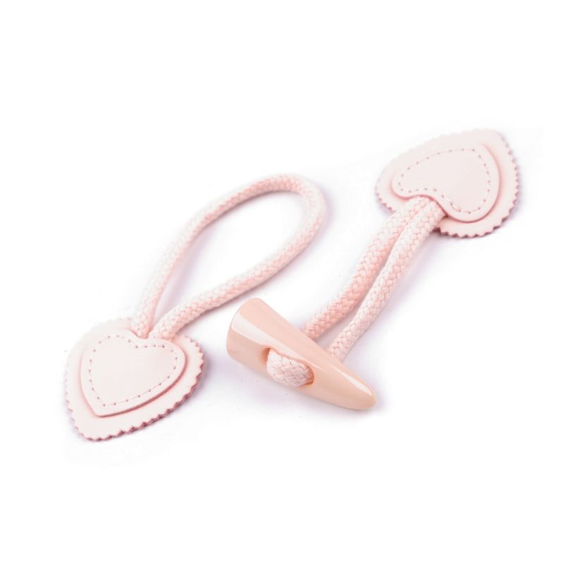Casa si Gradina - Decoratiuni - DIY - Articole mercerie - Inchizatoare decorativa cu nasture pentru confectii 17,5 cm, Roz pudrat - Infinity.ro