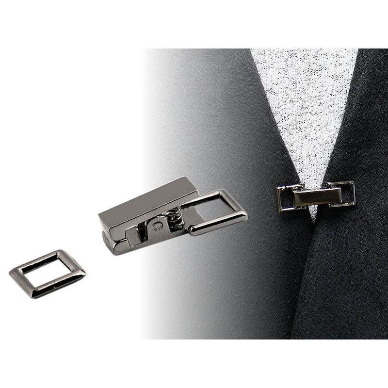 Casa si Gradina - Decoratiuni - DIY - Articole mercerie - Inchizatoare metalica decorativa pentru confectii 9 x 26 mm nichel negru - Infinity.ro