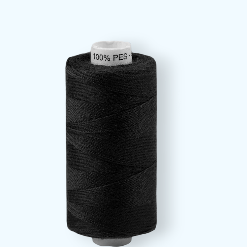 Casa si Gradina - Decoratiuni - DIY - Articole mercerie - Rola ata poliester pentru blugi 0.5 mm, 200m, Negru - Infinity.ro
