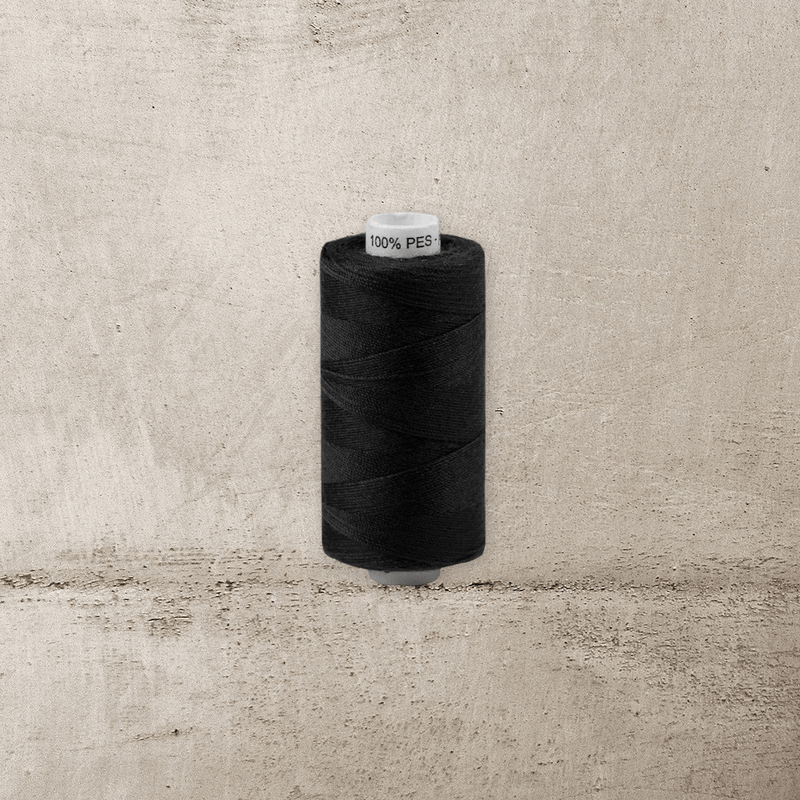 Casa si Gradina - Decoratiuni - DIY - Articole mercerie - Rola ata poliester pentru blugi 0.5 mm, 200m, Negru - Infinity.ro
