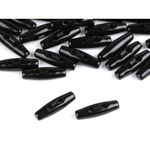 Casa si Gradina - Decoratiuni - DIY - Articole mercerie - Set 10 nasturi ovali din plastic, tip maslina 7 x 24 mm Negru - Infinity.ro