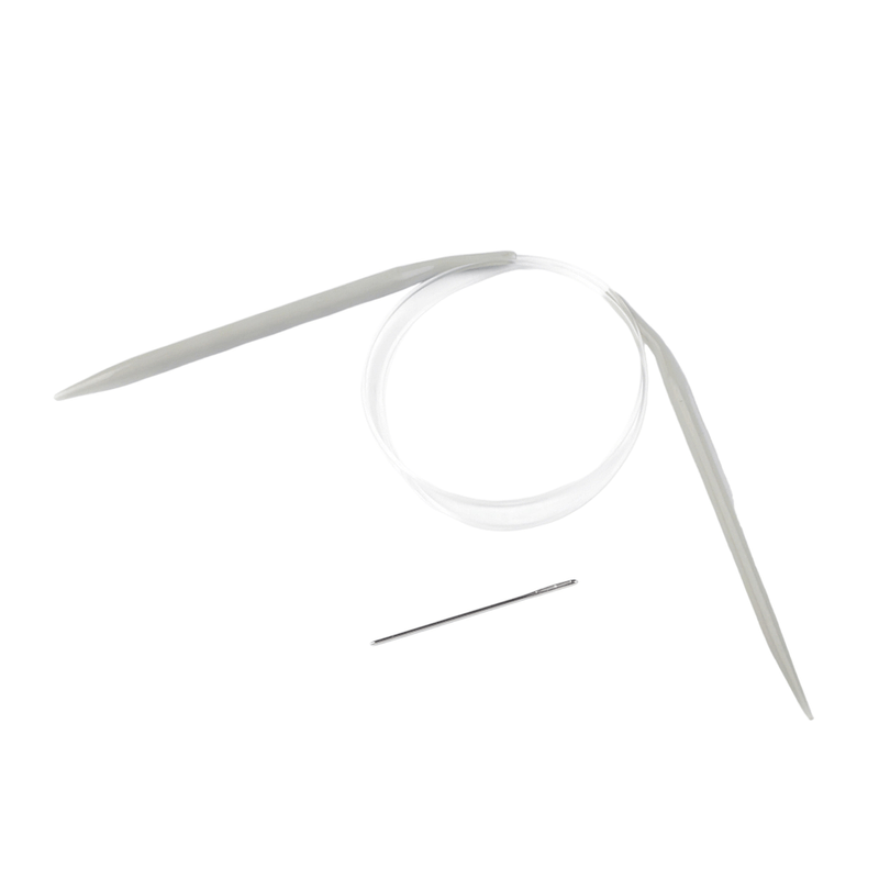 Casa si Gradina - Decoratiuni - DIY - Articole mercerie - Set andrele metalice circulare nr. 7.0, lungime fir 50 cm si ac 50 mm - Infinity.ro