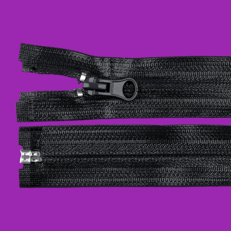 Casa si Gradina - Decoratiuni - DIY - Articole mercerie - Fermoar spiralat detasabil rezistent la apa Crisalida, 60 cm, Negru - Infinity.ro