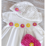 Casa si Gradina - Decoratiuni - DIY - Articole mercerie - Set 10 margarete decorative textile Kyrra, diametru 27 mm, Galben - Infinity.ro