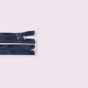 Fermoar spiralat detasabil rezistent la apa Crisalida, 70 cm, Bleumarin