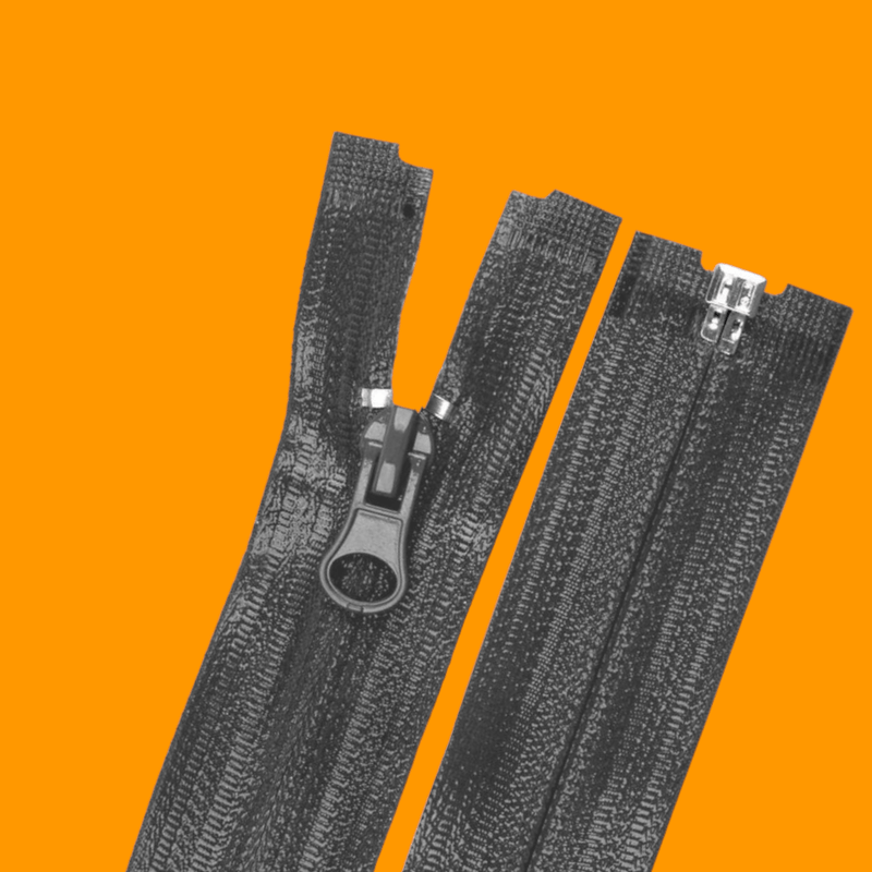 Casa si Gradina - Decoratiuni - DIY - Articole mercerie - Fermoar spiralat detasabil rezistent la apa Crisalida, 70 cm, Gri inchis - Infinity.ro