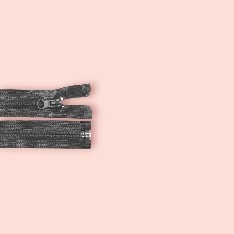 Casa si Gradina - Decoratiuni - DIY - Articole mercerie - Fermoar spiralat detasabil rezistent la apa Crisalida, 70 cm, Gri inchis - Infinity.ro