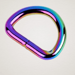 Casa si Gradina - Decoratiuni - DIY - Articole mercerie - Inel metalic tip D, dimensiuni 21 x 27 mm, grosime 4 mm, Multicolor - Infinity.ro