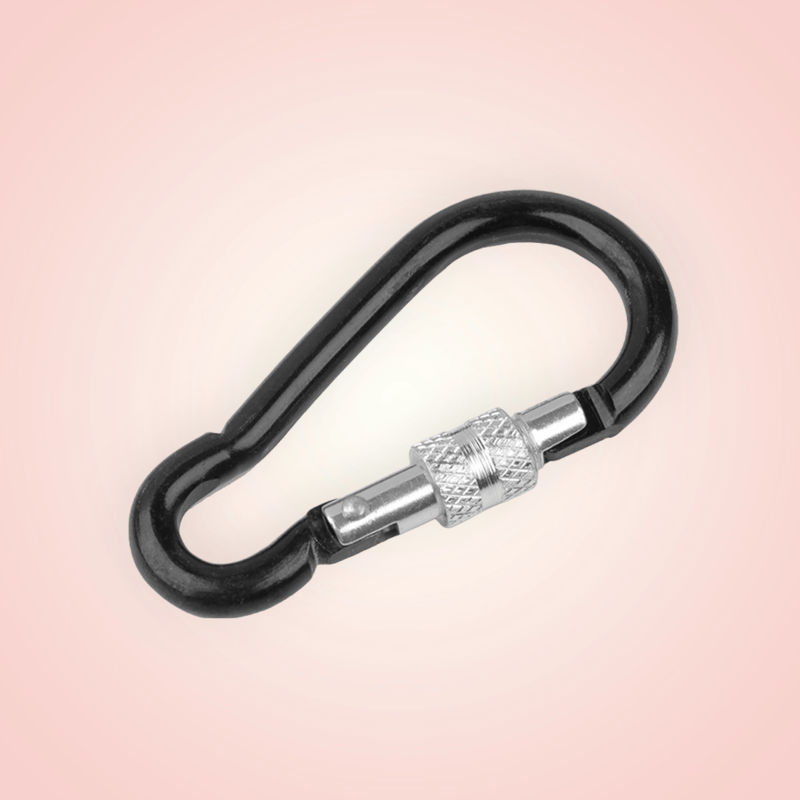 Casa si Gradina - Decoratiuni - DIY - Articole mercerie - Carabina metalica cu prindere de siguranta 35 x 70 mm, Negru - Infinity.ro