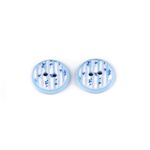 Casa si Gradina - Decoratiuni - DIY - Articole mercerie - Set 5 nasturi decorativi cu 2 gauri, diametru 15.4 mm, marimea 24'', Bleu - Infinity.ro