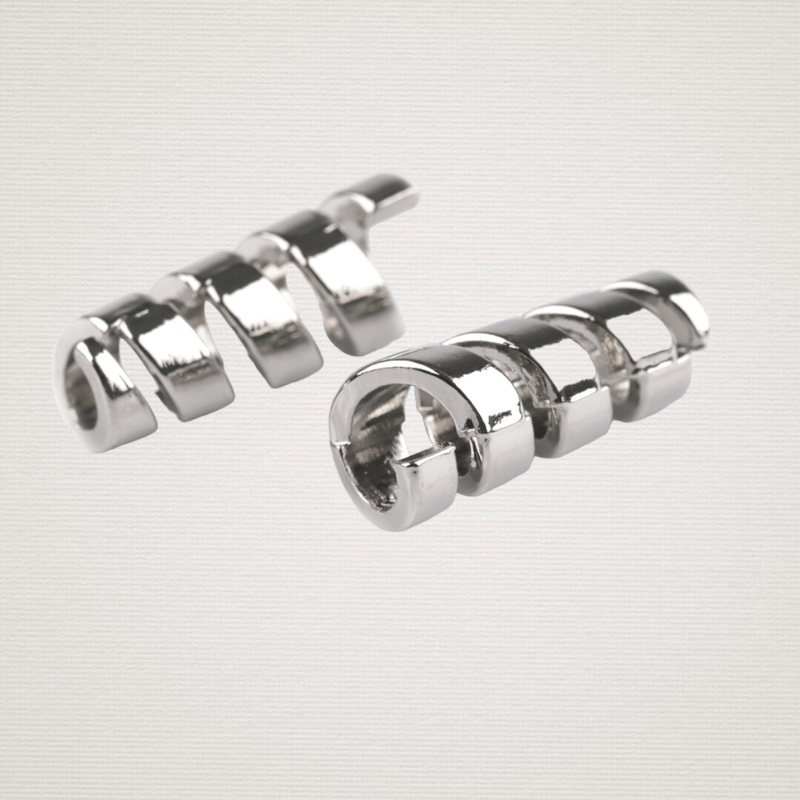 Casa si Gradina - Decoratiuni - DIY - Articole mercerie - Set 2 terminatii metalice pentru snur 4 mm Argintiu - Infinity.ro