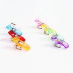 Casa si Gradina - Decoratiuni - DIY - Articole mercerie - Set 10 clipsuri fixare materiale textile, 10x27 mm, multicolor - Infinity.ro