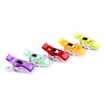 Casa si Gradina - Decoratiuni - DIY - Articole mercerie - Set 10 clipsuri fixare materiale textile, 10x27 mm, multicolor - Infinity.ro