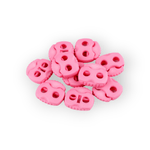 Casa si Gradina - Decoratiuni - DIY - Articole mercerie - Set 10 opritori pentru snur cu 2 gauri, 20 x 20 mm Roz - Infinity.ro