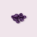 Casa si Gradina - Decoratiuni - DIY - Articole mercerie - Set 10 opritori pentru snur cu 2 gauri, 20 x 20 mm Violet - Infinity.ro